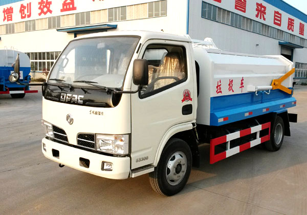 東風銳鈴5方側裝掛桶式垃圾車